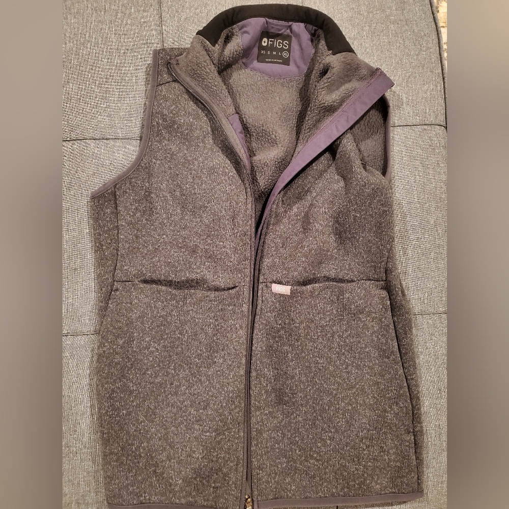 Figs On Shift Gray Vest